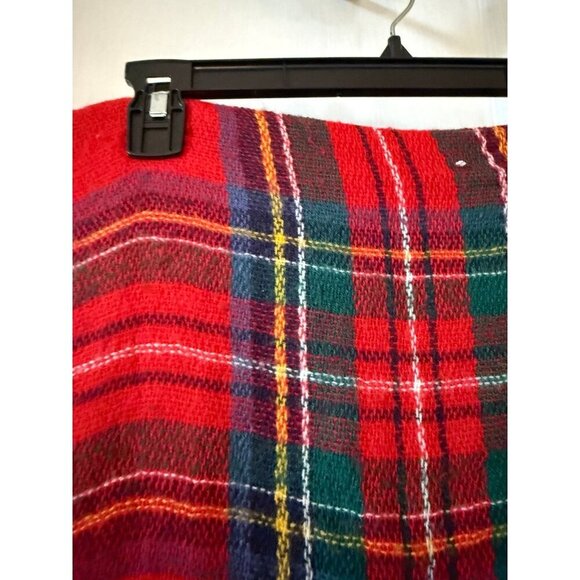 Old Navy, one size red plaid scarf - Picture 3 of 8